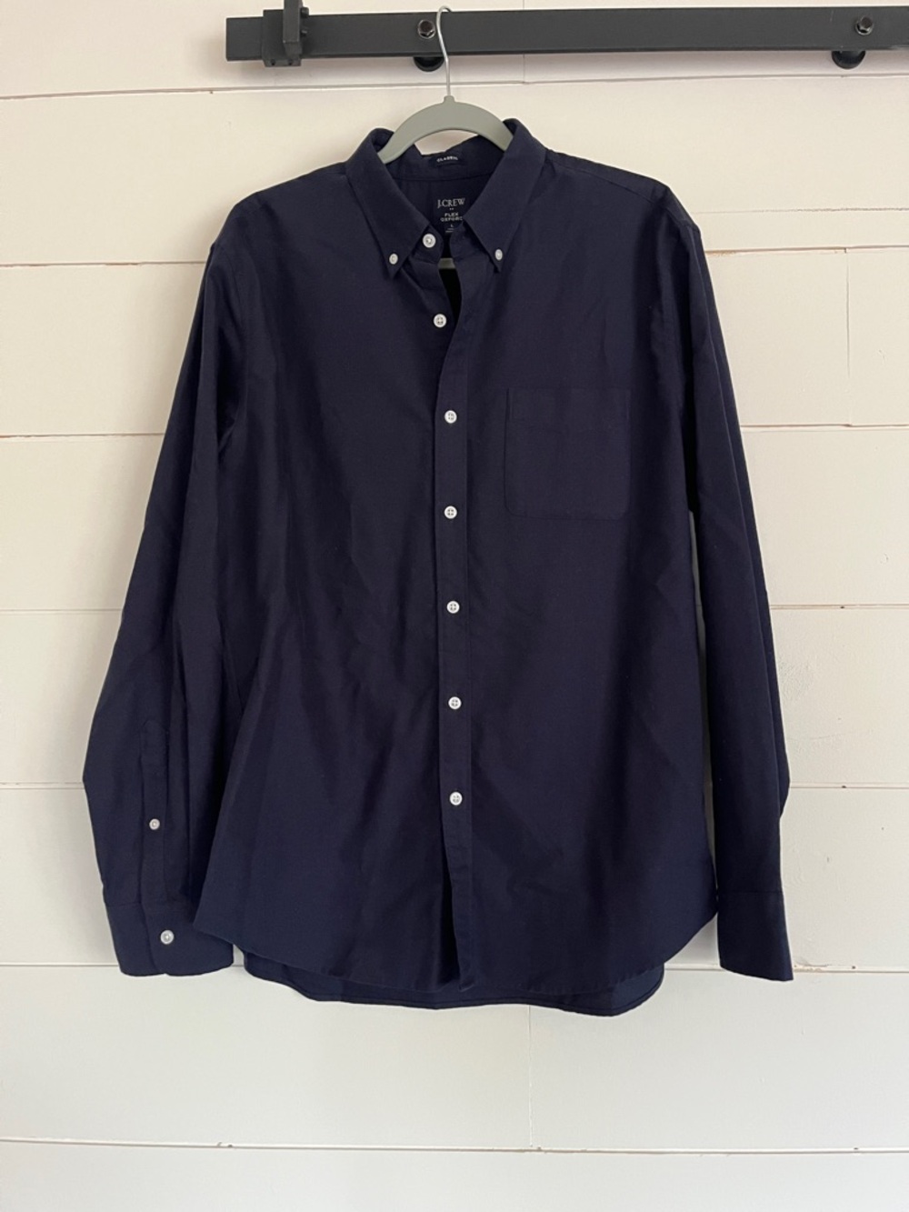 J. Crew Men's Dark Navy Button-Down Shirt